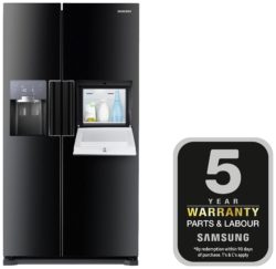 Samsung - RS7677FHCBC American - Fridge Freezer - Black